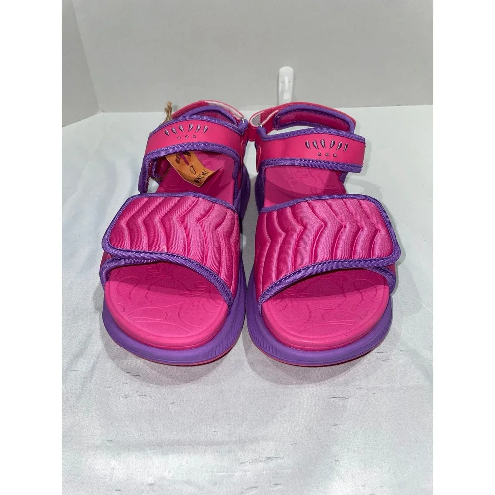 ONCAI Women Sport Sandals Pink Purple Platform Strappy Comfort Shoes Size 9.5